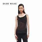 人字纹荡领薄纱吊带女装 OUDE WAAG 背心上衣