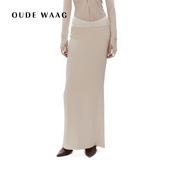 利落简约高级质感拼接直筒女装 OUDE WAAG 半裙