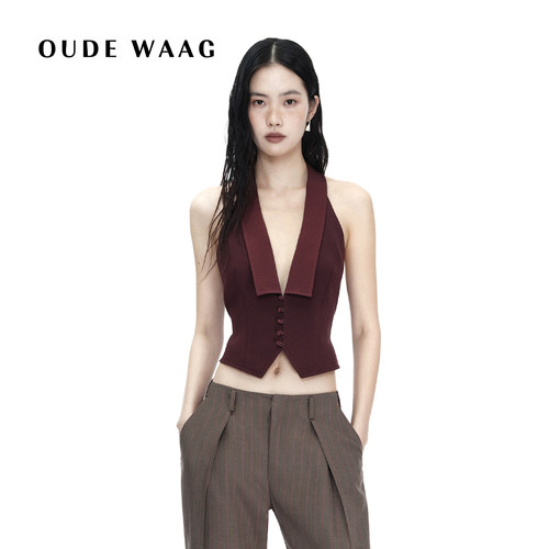OUDEWAAG秋冬方领西装马甲