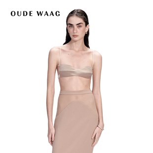 优雅性感砖红色吊带丝绒胸衣 26春夏新款 OUDE WAAG