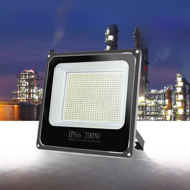 亚明 LED投光灯户外室外工地厂房照明低压12V24V36V48V瓦防水射灯