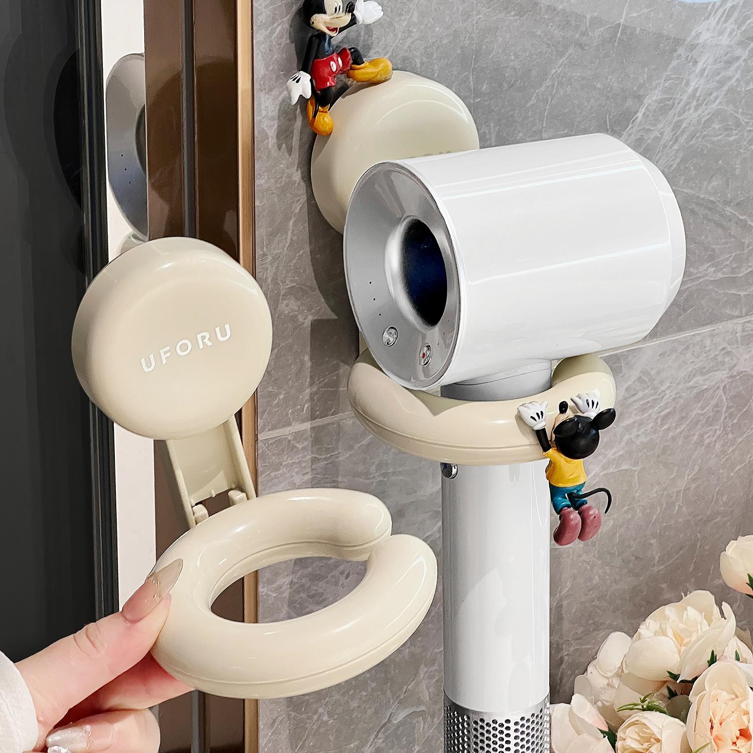 吹风机置物架支架吸盘免