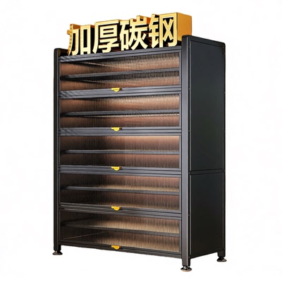 钢制鞋柜家用收纳柜储物一体靠墙入户门口玄关大容量新款鞋架