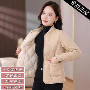棉袄棉服外套百搭 短款 2025内胆棉衣秋冬新款 加绒轻薄加厚保暖修身