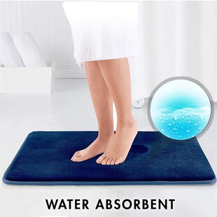 极速Home Bathroom Coral Fleece Slip Soft Non Mat Bath Carpet