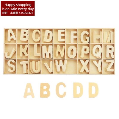 极速Wooden Letters Natural Alphabet Letters And Numbers Pers
