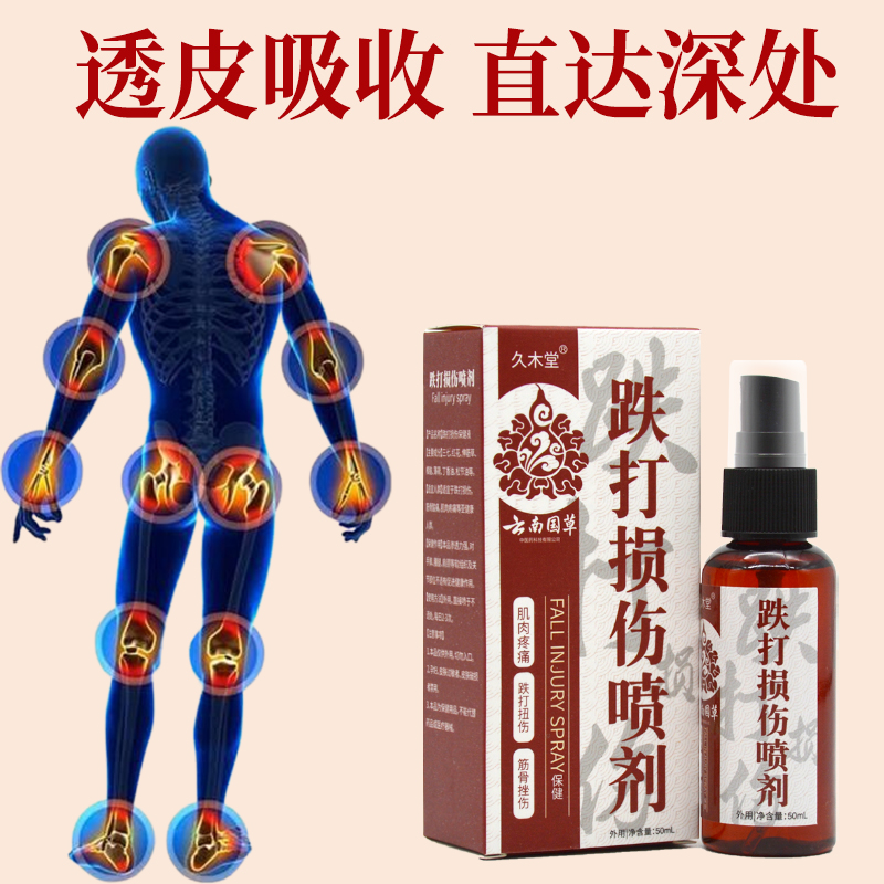 肌肉拉伤脚扭伤筋骨疼痛伤筋动骨舒筋铁打跌打损伤活血化瘀喷雾剂