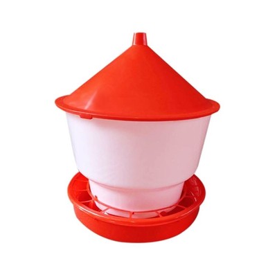 养鸡饲料桶喂食器鸡食槽鸡鸭鹅饮水器小鸡食桶自动下料桶喂鸡神器