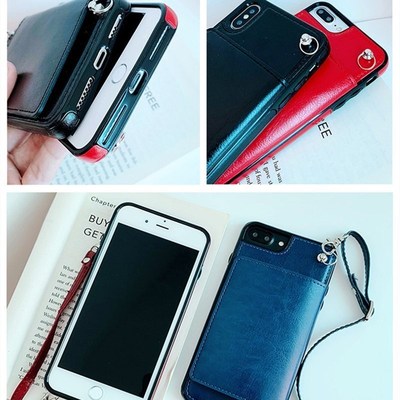 Wallet phone case with strap for Samsung Galaxy S9 S10E S20