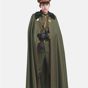 少帅张学良同款军装大衣老九门张启山佛爷民国军阀大帅服套装披风
