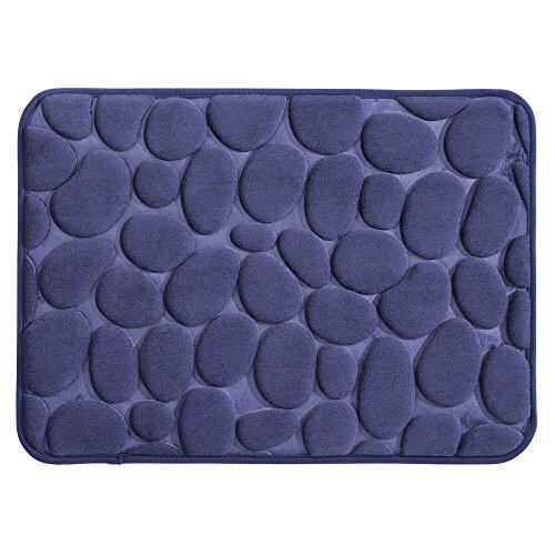 极速InterDesign Bathroom, 24 x 17 Memory Foam Pebbl