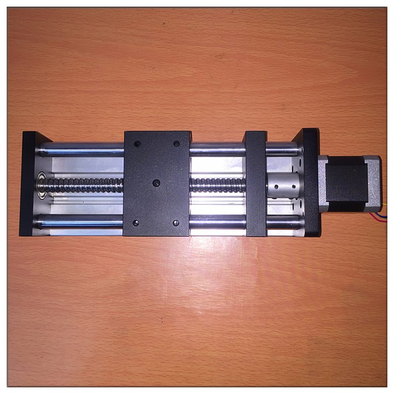 新品新品双光轴滚珠滑台导轨t1204丝杆平台直线往复运行57步进模