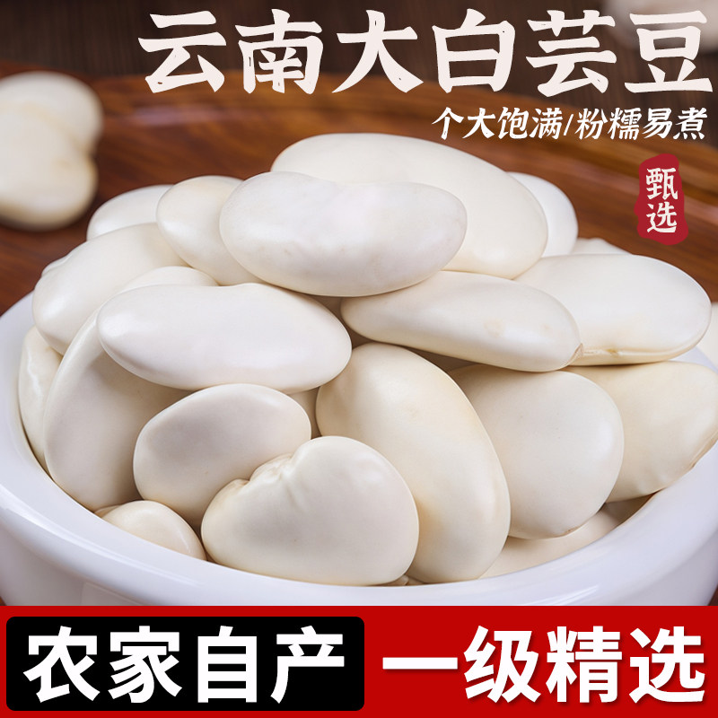东北白芸豆新鲜农家大白豆四季豆云豆雪豆大豆类豆子新货五谷杂粮