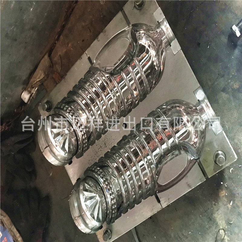 来样设计 黄岩pet吹瓶模具带手柄油壶桶 塑料瓶模 一次性水桶模具