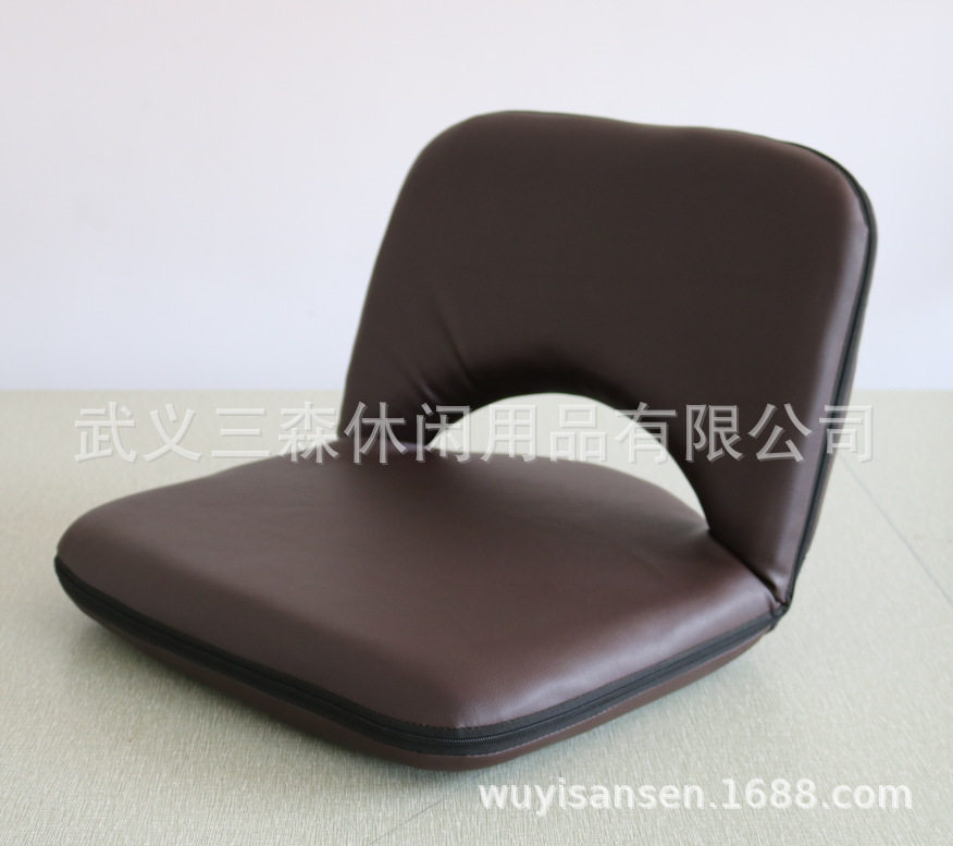 懒人沙发榻榻米折叠单人折叠床休闲沙发皮艺小方折椅沙发