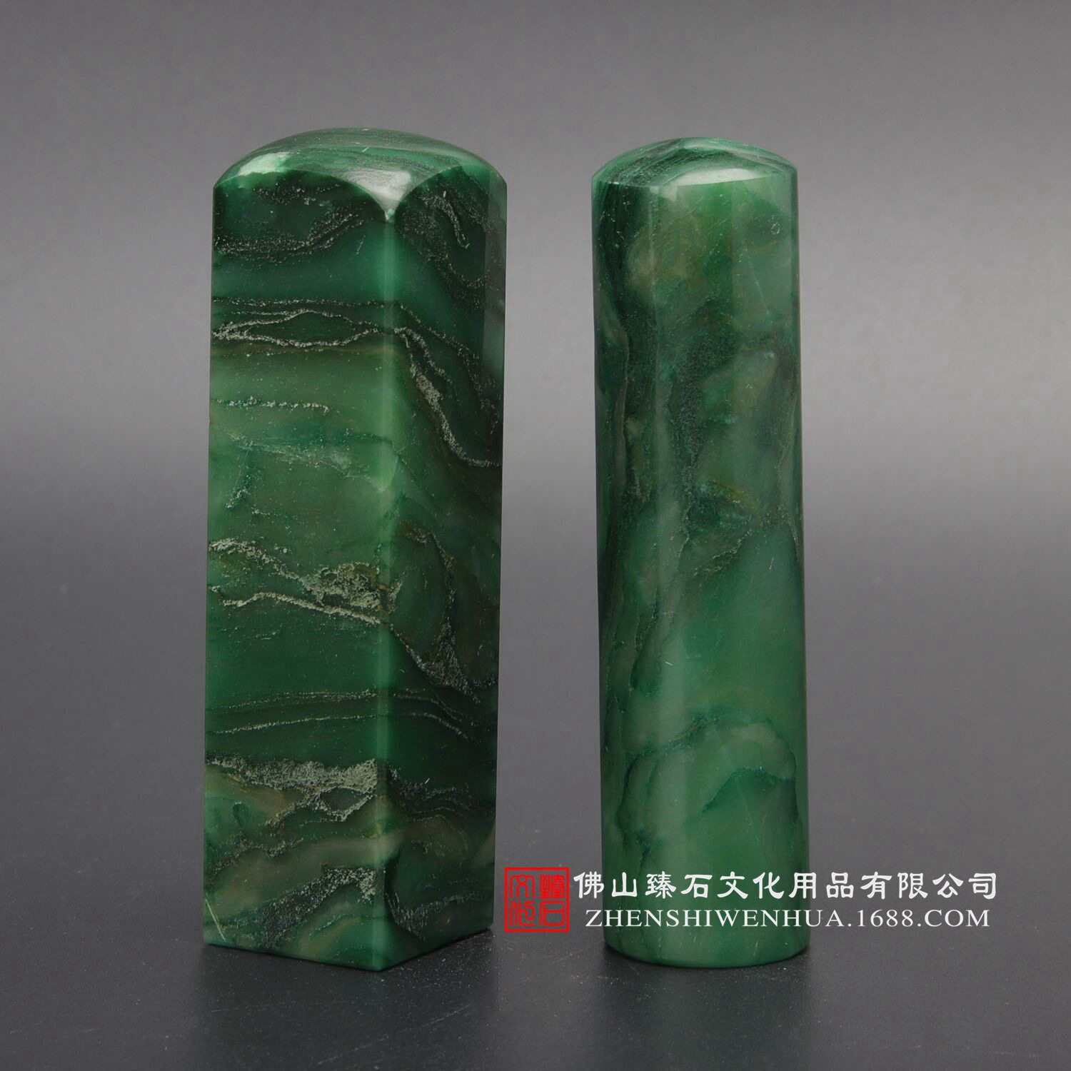 天然非洲玉个人印章 个人印鉴 手工个人圆形图章