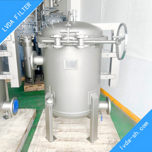 快开3袋式过滤器大抱箍式垂直开盖配套直径180x810mmPP/PE滤袋