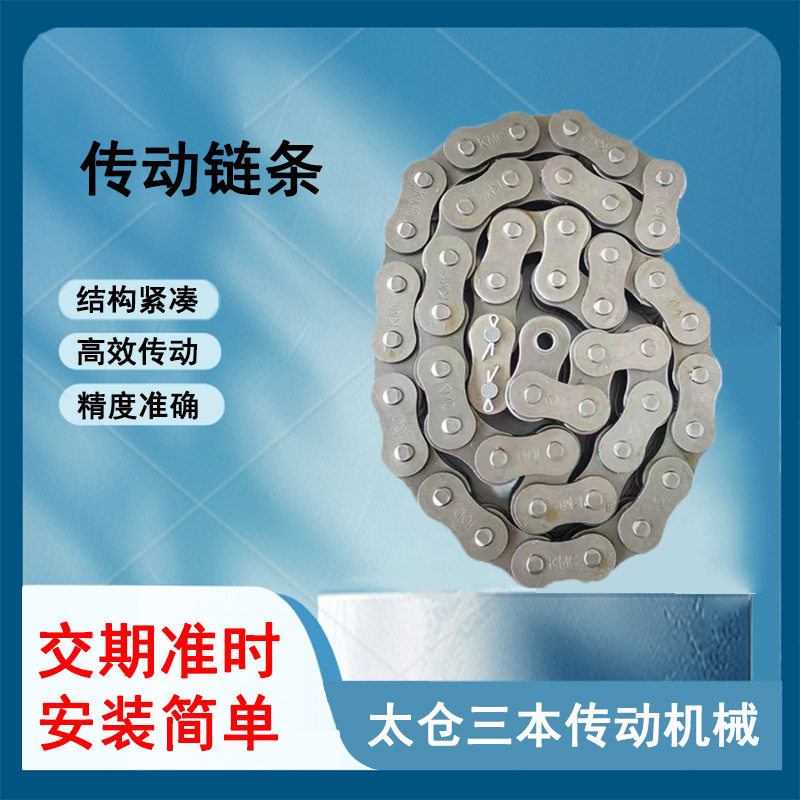 100-1R滚子链工业输送传动链条单双排精密不锈钢板式链条桂盟直销