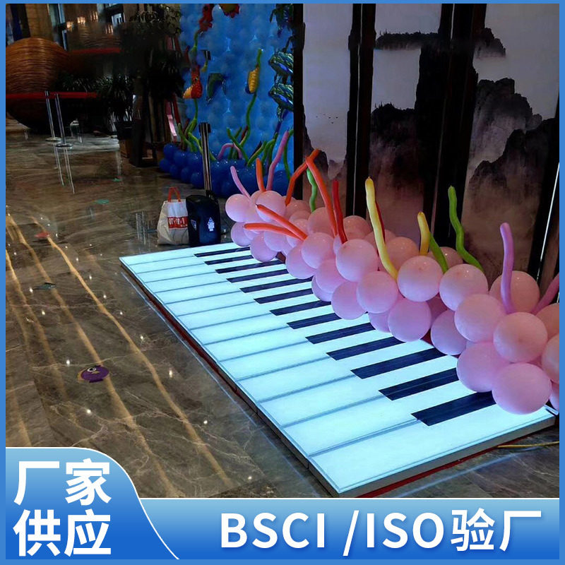 户外工程led钢琴感应地砖灯音乐楼梯踏步灯网红脚踩LED地板钢琴灯