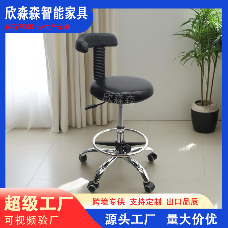 大工凳美发椅凳子旋转升降圆凳防爆凳理发师凳旋转不锈钢凳师傅椅