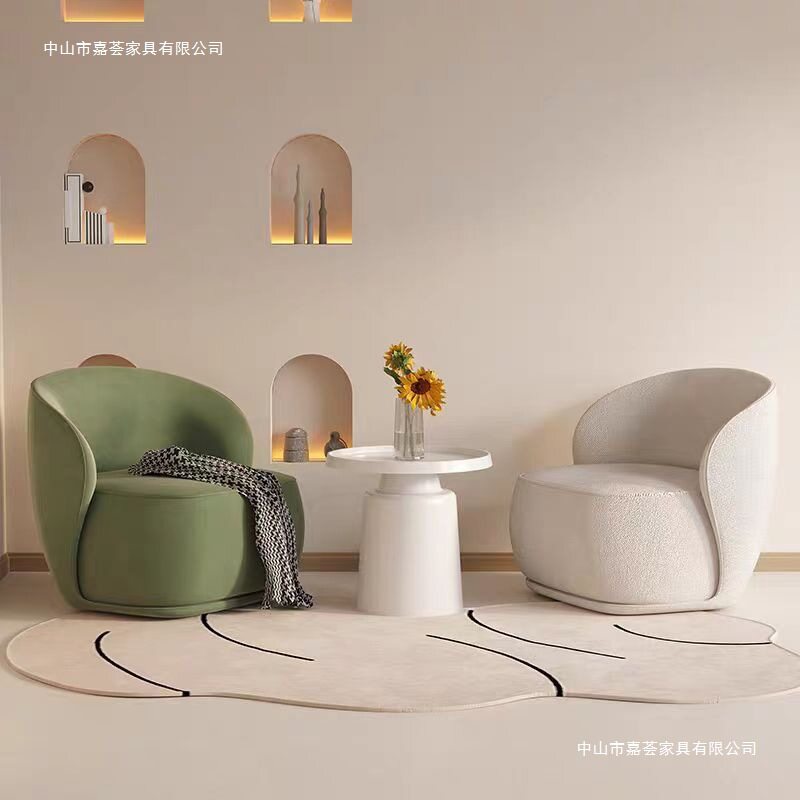 欧式现代设计师单人沙发椅