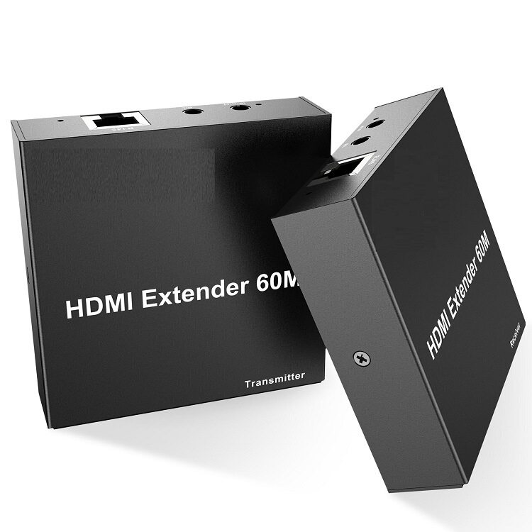 HDMI延长器60米hdmi转RJ45单网线传输器带本地输出环出1080P@60HZ