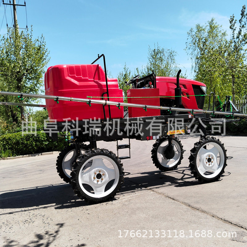 农用四轮打药机 农用高架小麦玉米喷药车 科瑞大型自走式打药车