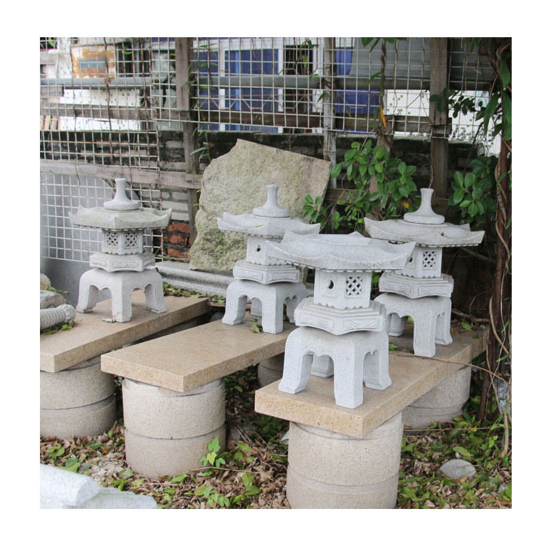 户外复古麻石仿古石灯日式石灯笼中式庭院地灯组合新古典做旧工艺