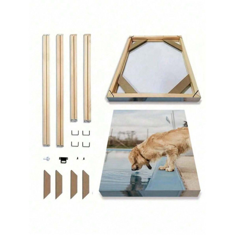 跨境Canvas Stretcher Frame DIY Bars Kit For Gallery Wrap
