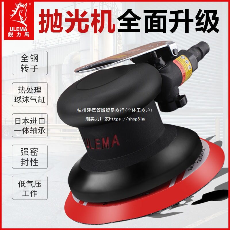 锐力马气动抛光机打磨机5寸砂纸机吸尘汽车美容打蜡磨光干磨机125
