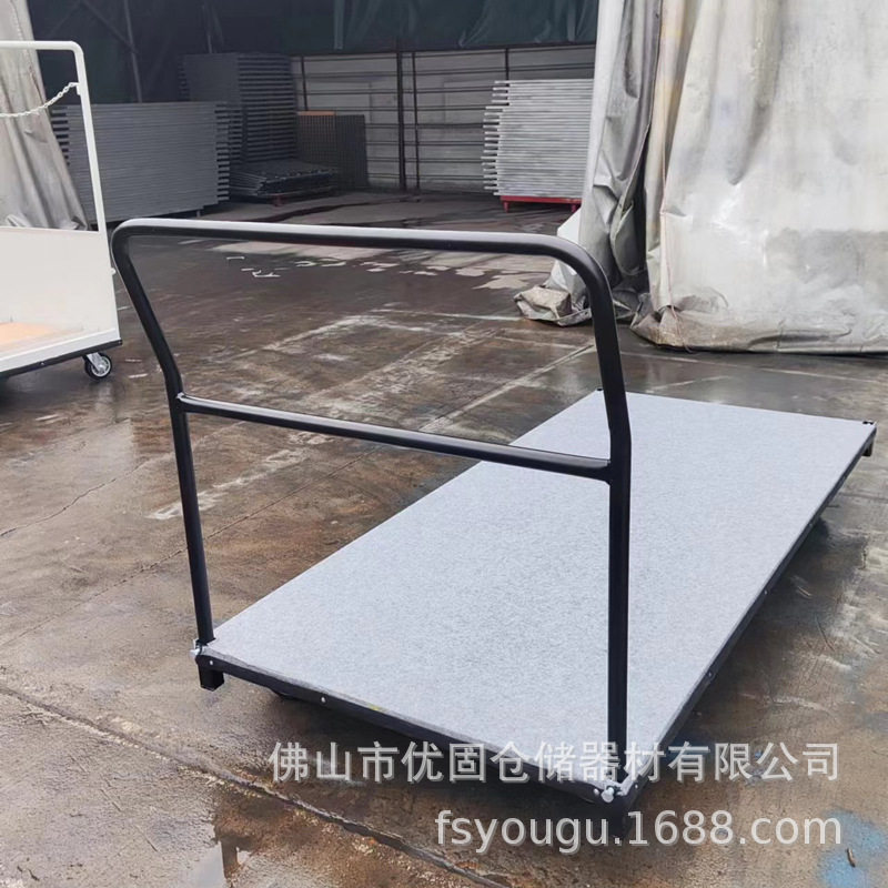 优固厂家不锈钢折叠铁拖车搬运车手推车拉货平板车重型工具车四轮