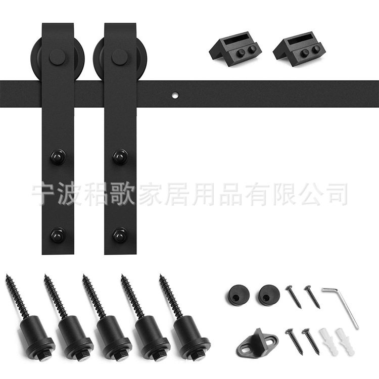 稆歌 经典J型谷仓门吊轨 推拉门移门五金导轨轨道吊轨滑轨批发