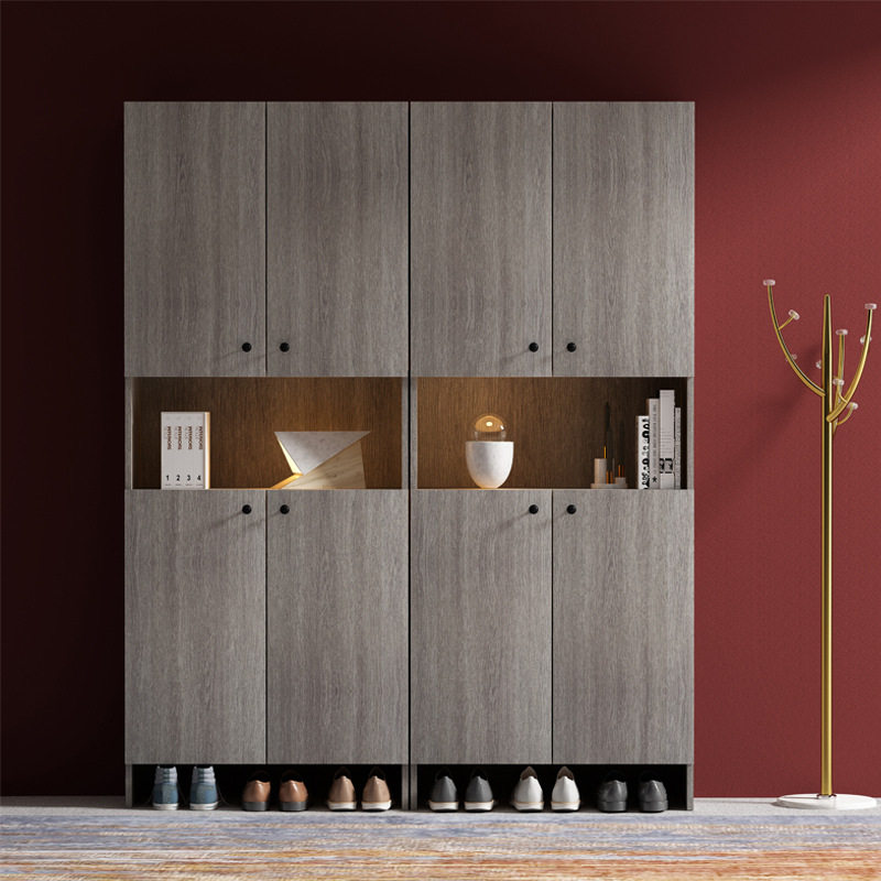 轻奢实木入户鞋柜大容量可定制