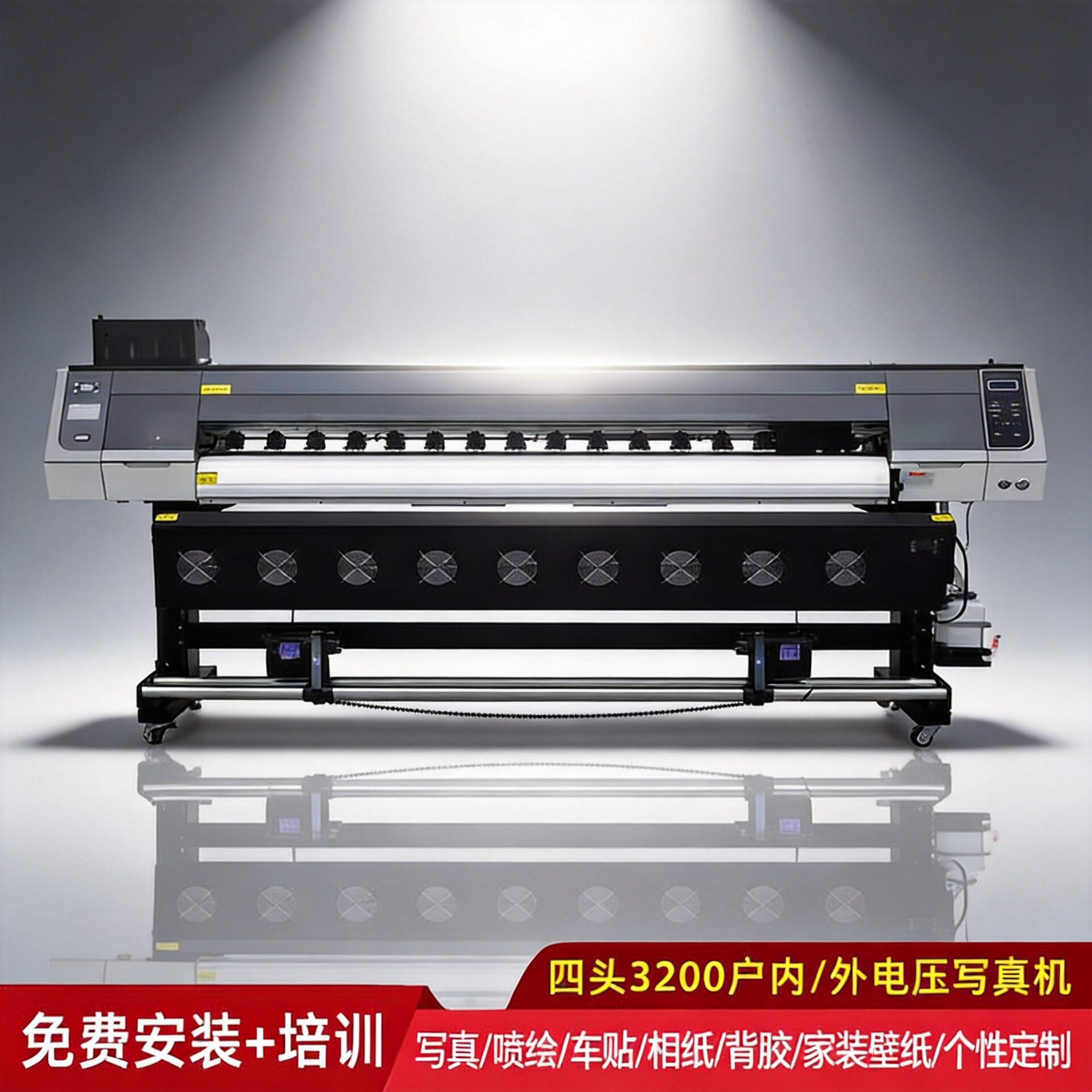 水墨画数字油画uv打印机18d壁画uv彩印3d立体国画大型uv打印机