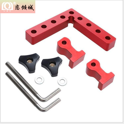 木工直角尺 90°定位块 木工直角夹具 木工工具 英制铝合金高度尺