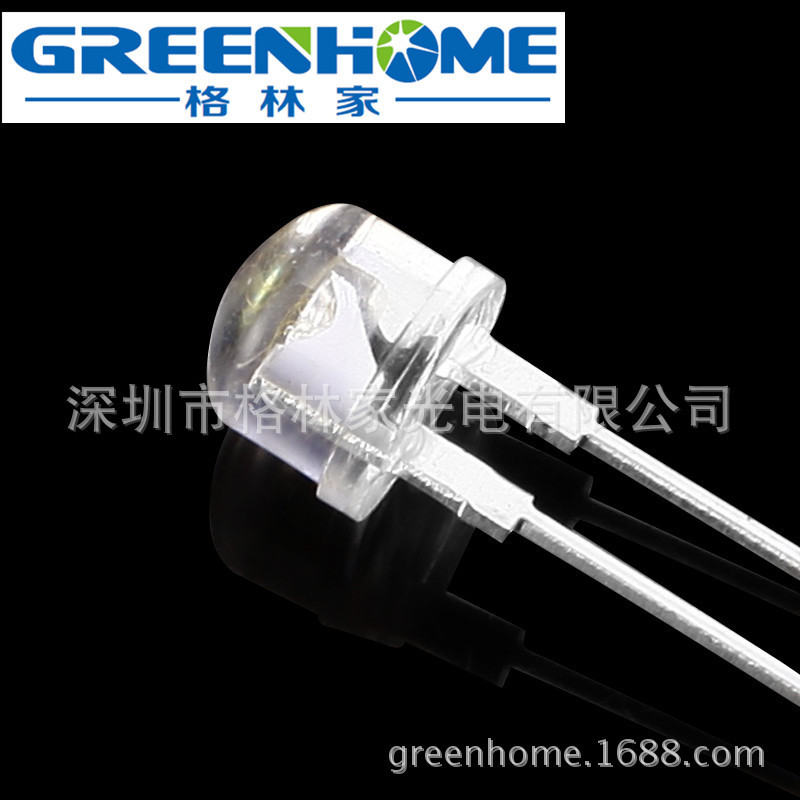 红蓝双闪LEDF8mm草帽大支架