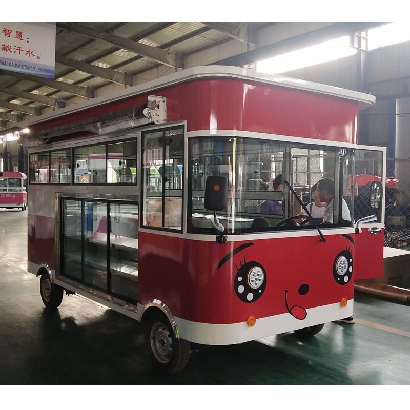 2022款多功能电动摆地摊车售货车夜市快餐车商用房车移动烧烤餐厅