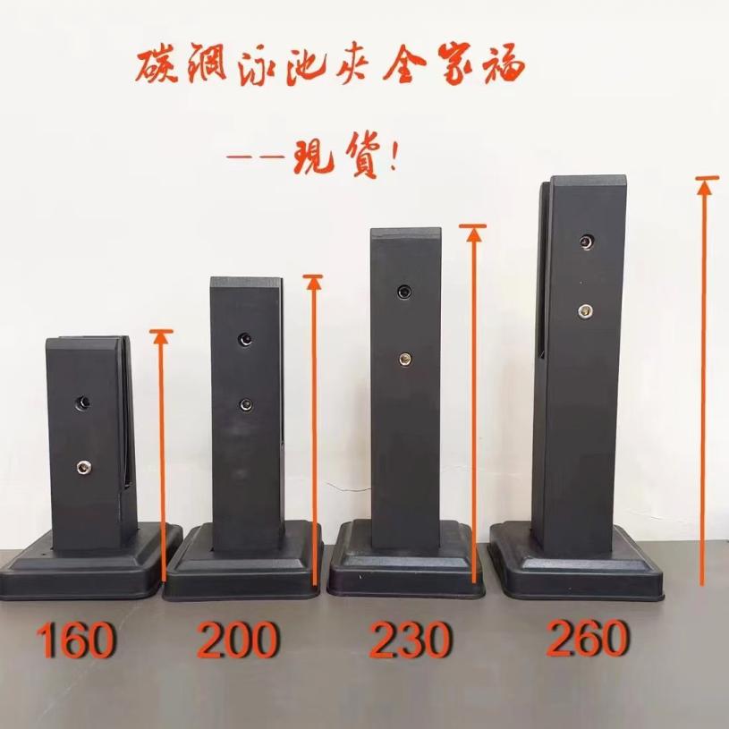 厂家批发实心泳池夹落地玻璃固定夹免打孔底座栏杆立柱楼梯扶手配