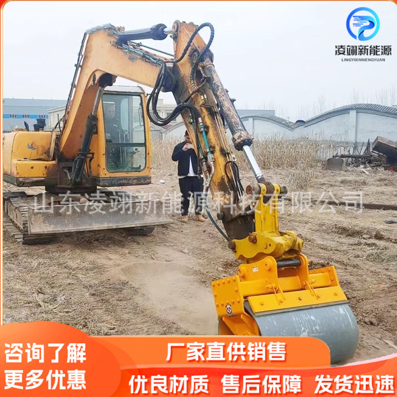 挖机液压震动滚筒夯混凝土泥泞路面夯实机地基打夯器