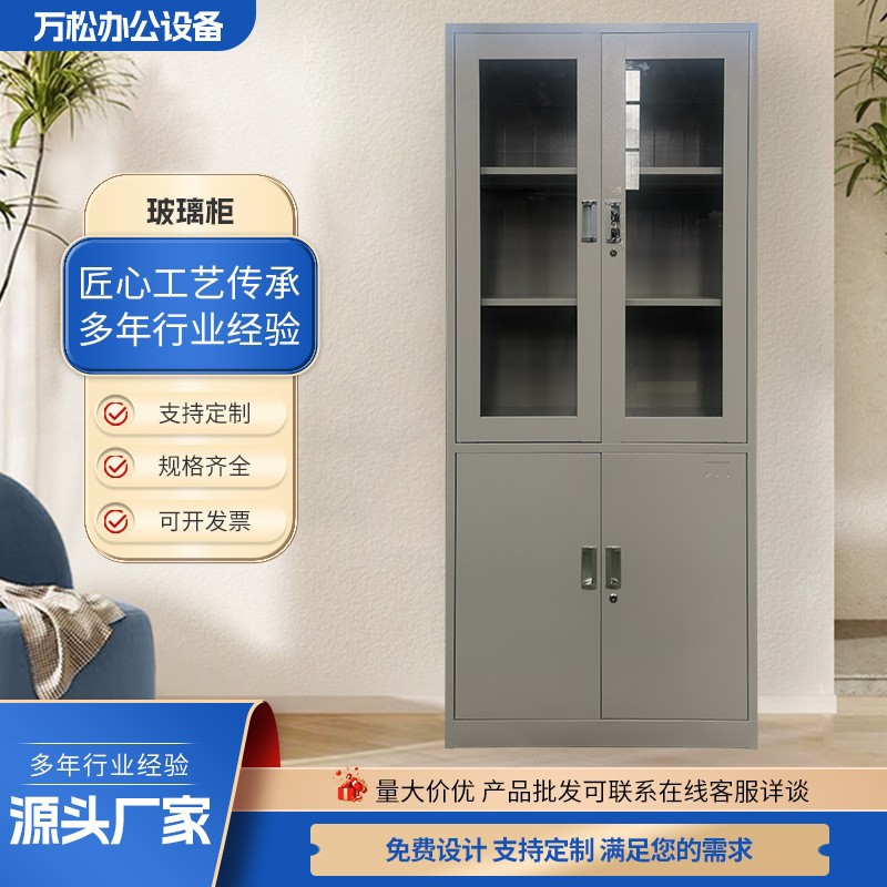 大器械柜办公文件柜档案柜书柜铁皮柜带锁玻璃柜财务凭证柜仪器柜