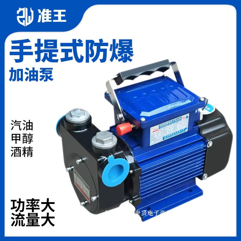 准王抽油泵12V24V220V防爆电动小型汽油柴油大流量车载自吸加油泵