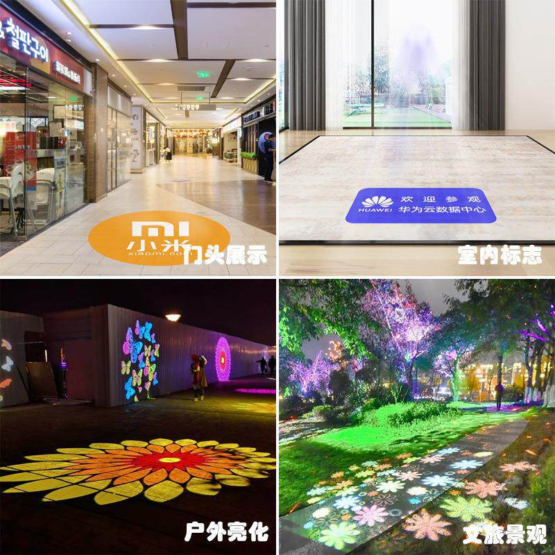 ?广告投影灯门头logo旋转高清图案灯文字led户外店铺射灯招牌灯