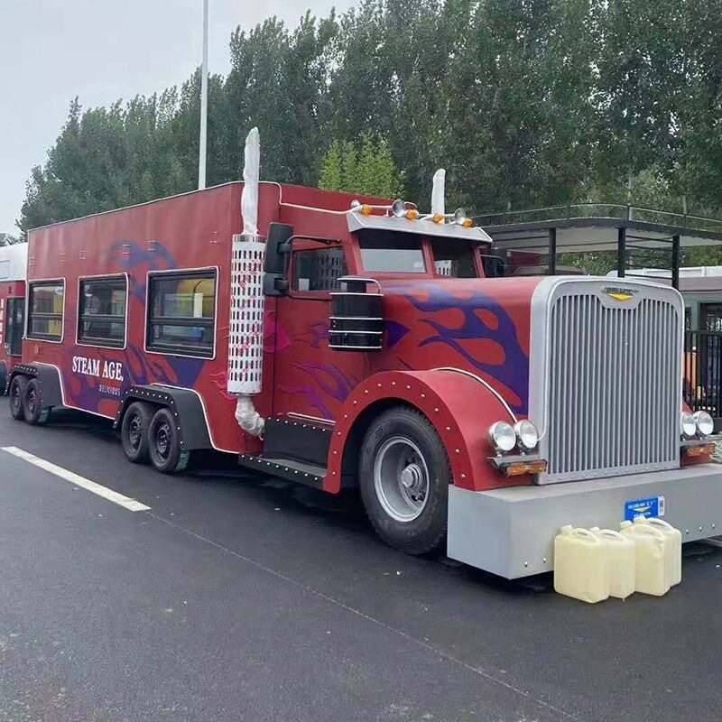 商用电动四轮移动摆摊小吃车