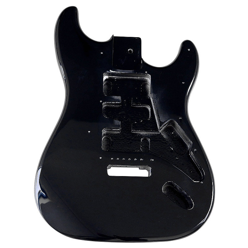 金属黑色电吉他琴体吉他琴身单摇吉他改装乐器DIY电吉他配件