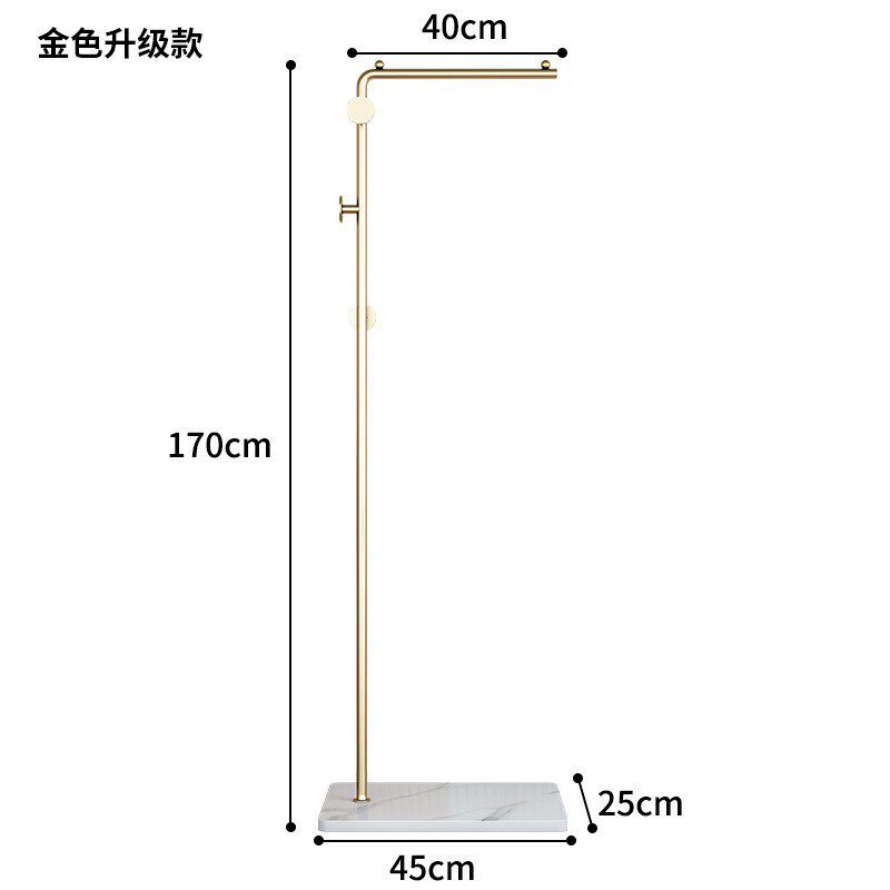 衣帽架落地卧室挂衣架家用简易置物移动隔夜衣架现代轻奢收纳神器