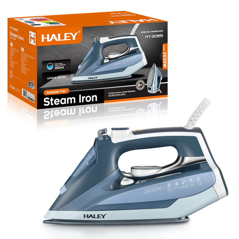 HALEY欧规跨境家用蒸汽熨斗手持挂式带线电烫熨斗干湿两用2600W