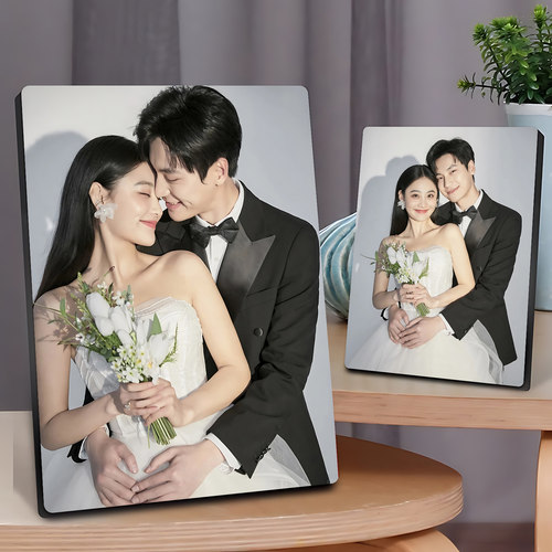 洗照片做成相框挂墙大韩水晶