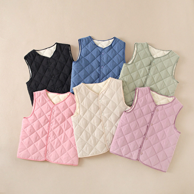 儿童马甲男女童小学生加绒保暖夹棉背心秋冬宝宝中大内穿加厚坎肩,童装/婴儿装/亲子装,马甲,淘宝优惠券,粉丝福利购,淘宝优惠卷