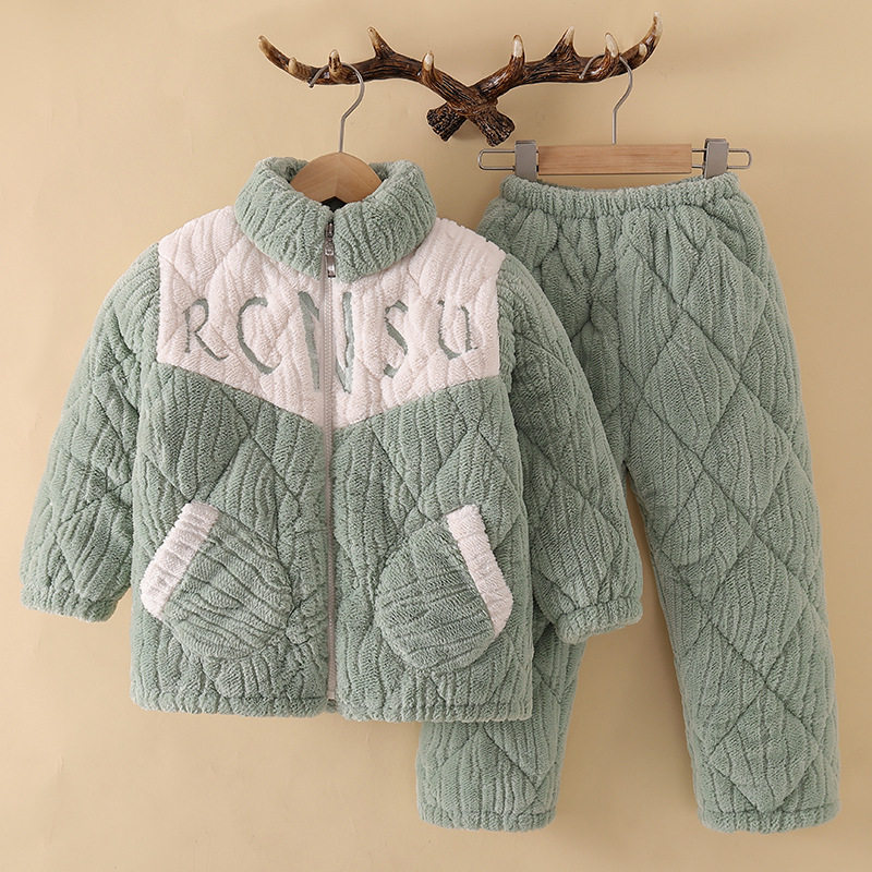 冬季儿童三层夹棉加厚法兰绒宝宝男孩青少年可外穿家居服珊瑚绒,童装/婴儿装/亲子装,儿童抓绒衣,淘宝优惠券,粉丝福利购,淘宝优惠卷