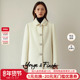 白色立领中长款 YongeFinch扬芬缇2025冬季 新款 毛呢外套女JASMINE
